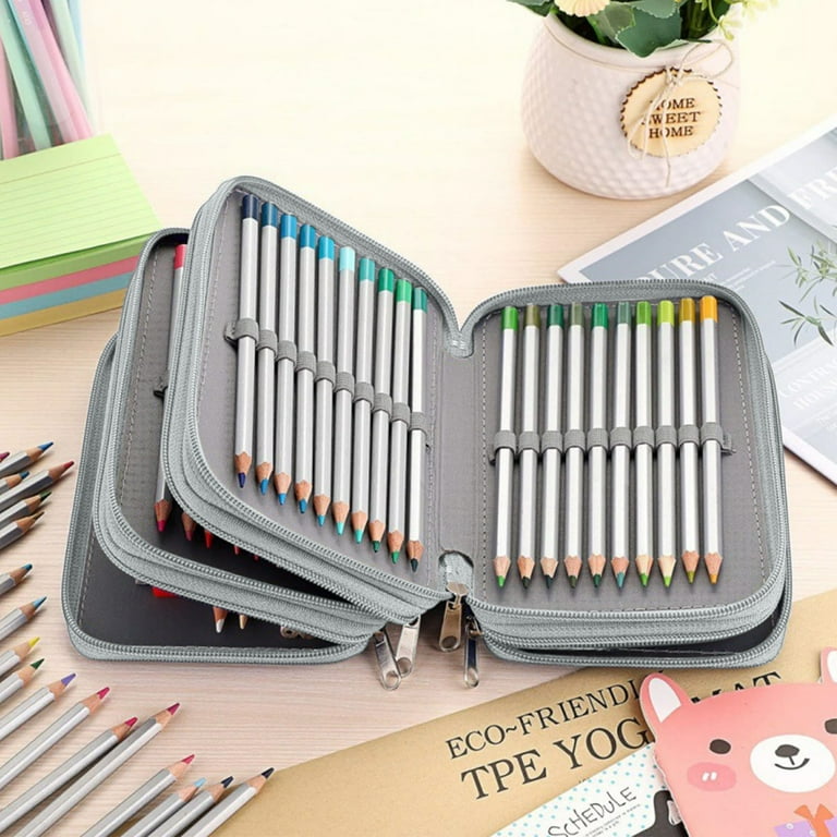 4-Layer Pencil Case with 72 Slots Pencil Pouch Bag,Large Capacity