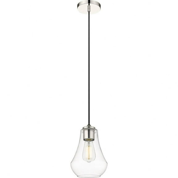 490-1P-PN-G572-7-LED-Innovations Lighting-Fairfield - 1 Light Mini Pendant In Industrial Style-10.5 Inches Tall and 7 Inches Wide Polished Nickel