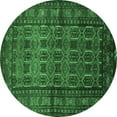 thumbnail image 1 of Ahgly Company Indoor Round Persian Emerald Green Traditional Area Rugs, 4' Round, 1 of 4