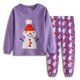thumbnail image 1 of Conjunto de pijamas para bebés y niños, ropa de algodón supercálida, camiseta, pantalones a rayas, 2 piezas, novedad, navidad, 1 of 4
