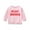 Pink, variant on Toddler Girls Boys Autumn Casual Pullover 12 18 24M 3 4 5T Long Sleeve O Neck Letter Print Sweatshirt
