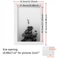 thumbnail image 3 of 11x17 Picture Frames Photo Frames Display Pictures Matted 9x12,11x14,11x17,13x19,A3,A4 Rectangle Wall Gallery Photo Frames-White, 3 of 8