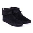 thumbnail image 2 of Minnetonka Women's Back Zipper Bootie,Soft Leather Sole Black,8.5 M US, 2 of 4