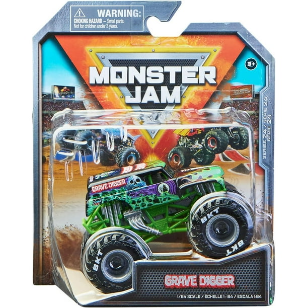 Coche Monster Jam Spin Master Grave Digger 1:64 2023