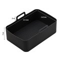 thumbnail image 5 of Non-Stick Air Fryer Liners, Reusable Silicone Cooking Mats for Air Fryer Easy to Clean Dishwasher Safe Handles Oil Drain Design Compatible with Ninja Air Fryer (Compatible with, 5 of 5