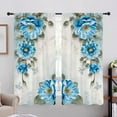 thumbnail image 6 of 2Pcs Modern Blackout Curtains Window Treatment Machine Washable Eyelet Privacy for Bedroom Blocking Living Room Home Decorations Kitchen , Magnolia, 6 of 7