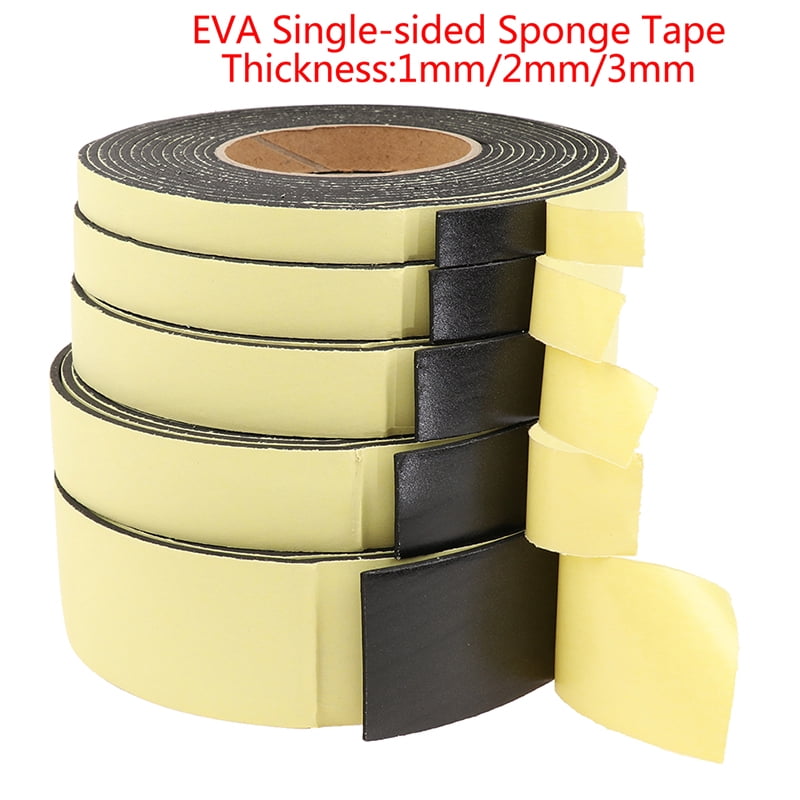 50mm Width 2mm Thick Single Sided Sealing Shockproof Sponge Tape 5m Length 