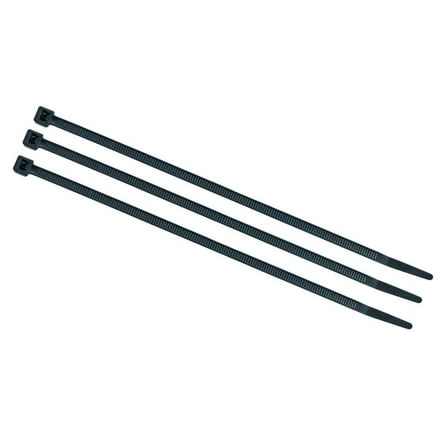 Southwire 11.1 Inch 50 Lbs Tensile Black Uv Stabilized Cable Tie, 100 Pieces