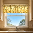 thumbnail image 4 of Feledorashia Kitchen Curtains, Window Curtains, 2D Printed Short Panels Washable Decorative Kitchen Window Treatments, Polyester Fabric, Light Filtering, Durable and Easy Care, 4 of 7