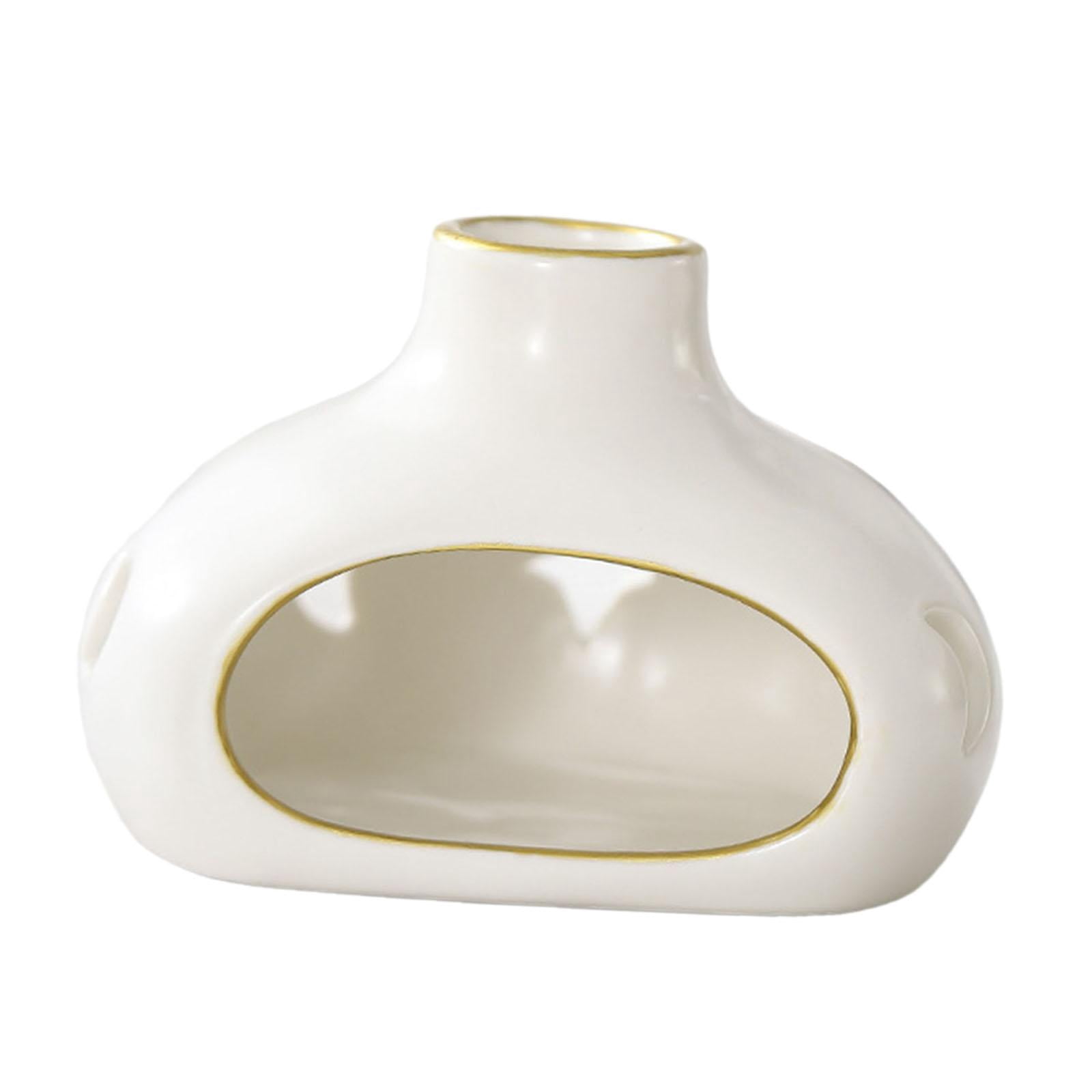 WLPZXP Palo Santo Holder Ceramic Incense Burner Holder Practical Table Centerpiece Cone White