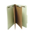 thumbnail image 2 of Six--Section Pressboard Classification Folders 2 Dividers, Letter Size, Gray-Green, 10/Box, 2 of 3