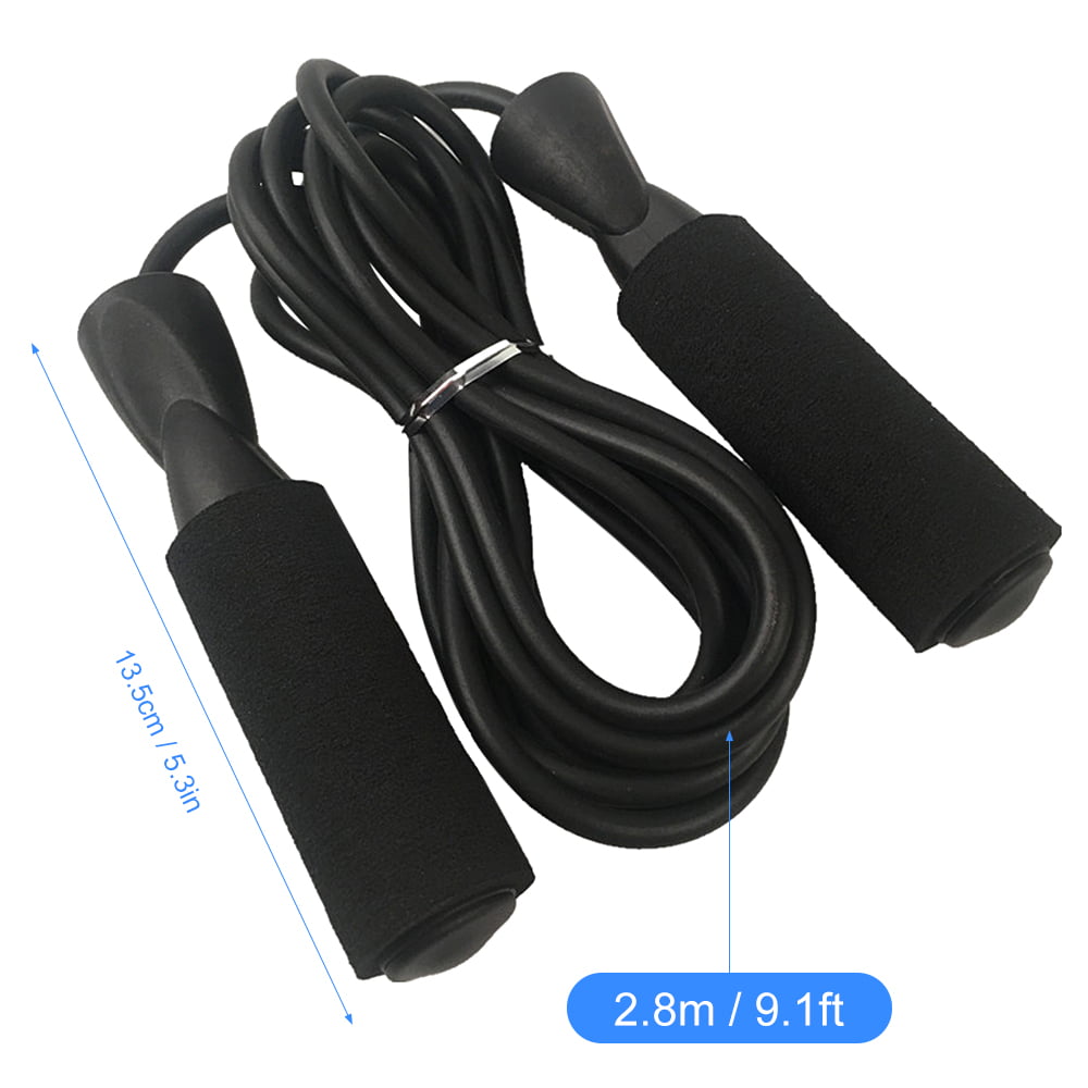 Sportout Speed Skipping Rope,Adjustable Jump Rope with Foam Handles and Tangle-F 