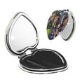 thumbnail image 1 of Qekee Monster High Print Compact Makeup Mirror Folding Mini Pocket Mirror Portable Hand Mirror Double-Sided 2 x 1x Magnification for Woman Girls-Heart Shape, 1 of 9