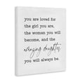 thumbnail image 4 of Stupell Industries Amazing Daughter Sentiment Text & Numbers Painting Wrapped Canvas Art Print Wall Art, 30 x 40, 4 of 8