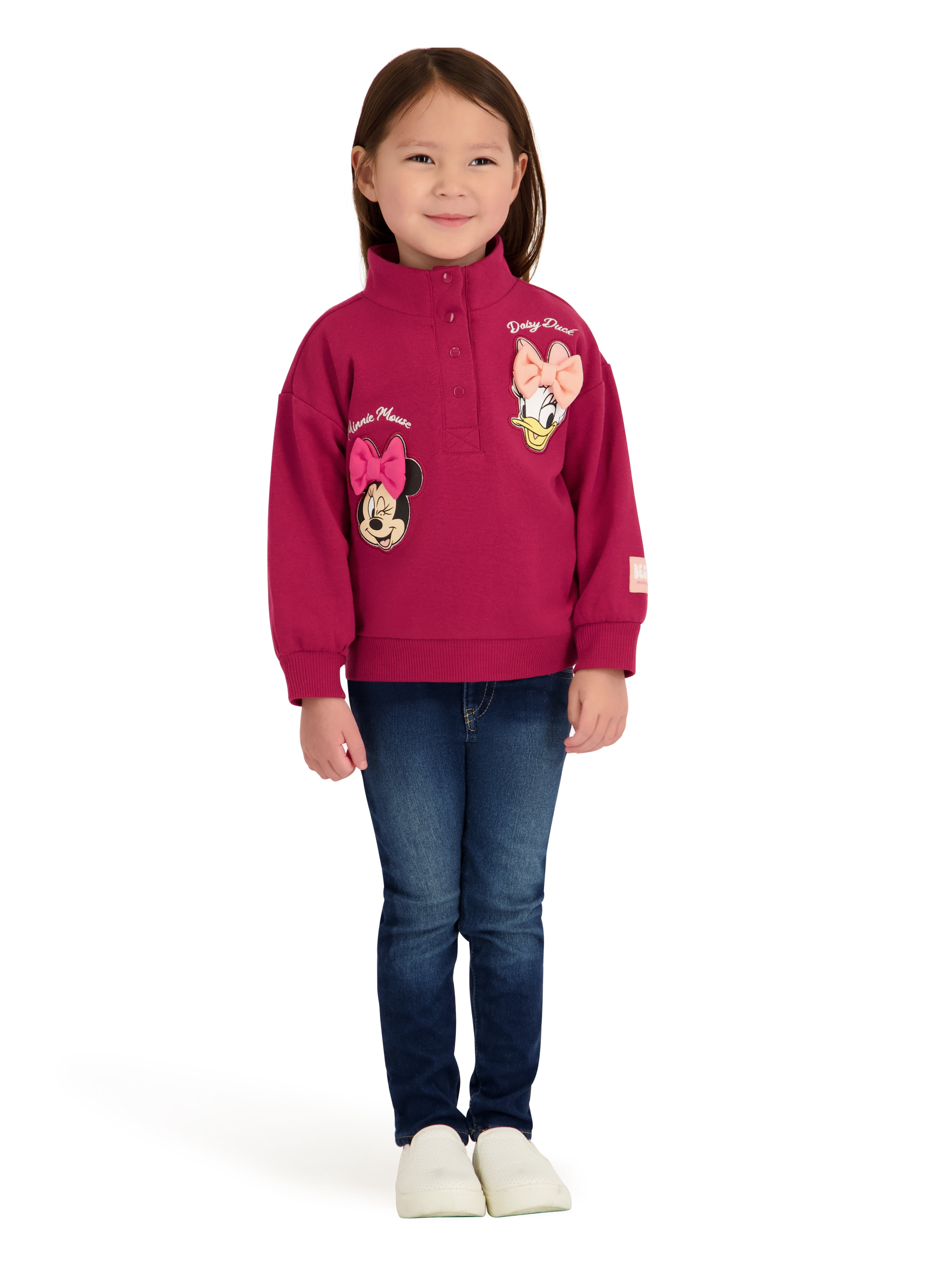 Minnie Mouse Toddler Girl Quarter Snap Pullover, Sizes 12 Months-5T