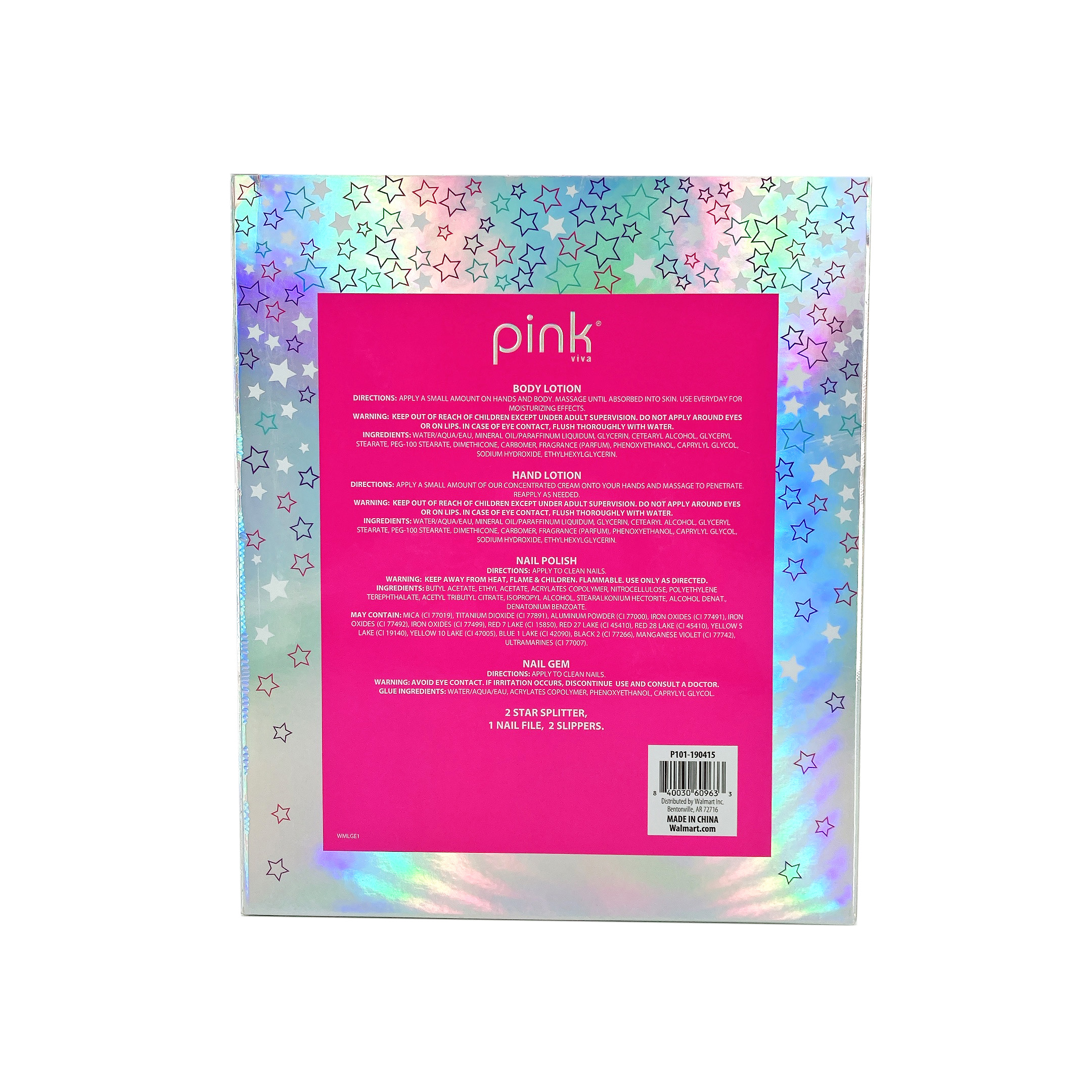 Pink Viva Pink & Purple 10 Piece Rainbow Spa Bath Set - image 5 of 5