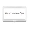 thumbnail image 1 of Quote Victory Won't Come To Me Unless I Go To It Business Card Holder Case Pocket Box Wallet, 1 of 3