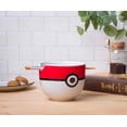 thumbnail image 3 of Silver Buffalo Pokemon Pokeball - tazón de fideos ramen de cerámica con palillos, apto para microondas, 20 onzas, 3 of 8