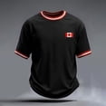 thumbnail image 2 of Mens Shirts Print Short Sleeve Comfort Summer Clothes for Men,Black,S, 2 of 3