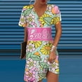 thumbnail image 4 of Vestido ajustado, vestido sexy para mujer, escote en V, estampado de princesa Barbie, moda coreana Y2k, vestidos elegantes para mujer para fiesta 2024, 4 of 5