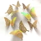 thumbnail image 1 of De Pegatinas De Pared De Mariposa 3D, Decoración De Mariposa Hueca, Manualidades Decorativas Artesanales Para Dormitorio Y Decoración Para Sala De Estar 12 Unidades/Juego Yuarrent HA042602-02, 1 of 5