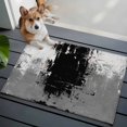 thumbnail image 4 of Abstract Art Washable Small Entryway Area Rugs 2'x3', Black Grey Wall Mottled Texture Minimalist Modern Low Pile Throw Rug Non-Slip Sturdy Edge Binding Carpet for Front Door Floor Room Entry, 4 of 9