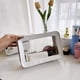 thumbnail image 5 of Bolsa de maquillaje transparente, portátil y compacta, impermeable, organizador de maquillaje pequeño, plegable, 12 compartimentos, para oficina.,Wsvlmg, 5 of 8