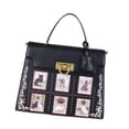 thumbnail image 4 of Bolso de mano grande tipo hobo para mujer con correa para el hombro, bolso tipo cartera con asa superior Negro, 4 of 9