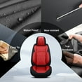 thumbnail image 6 of LAONNVIR Front Seat Covers for Car,Waterproof Leather Car Seat Protectors,Automotive Interior Cushions Custom Fit for Hyundai Kona 2018-2025,Black&Red, 6 of 8