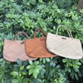 thumbnail image 2 of Bolsos de hombro de paja de moda para mujer Bolsos de playa (naranja) Afortunado Sencillez, 2 of 5