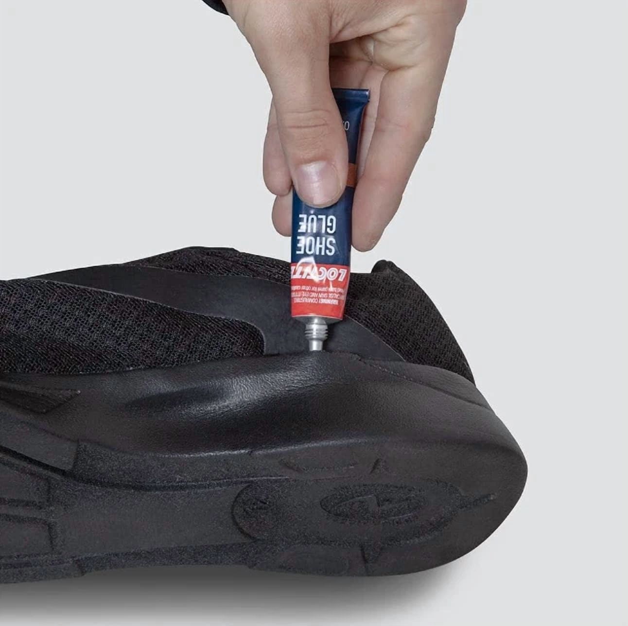 CRESTIN- Shoe Glue 0.6 Oz. Flexible Adhesive Clear Tube, Extra-Strong, Moisture-Resistant