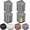 Grey 4 Pack, variant on 4 Pack Furniture Risers 1 Inch, Adjustable Bed Risers Heavy Duty for Table Desk Couch Chair Sofa Cabinet Bed Legs Dorm, Square Stackable Bed Raisers Blocks Lift Height 1", 2" or 3", Black