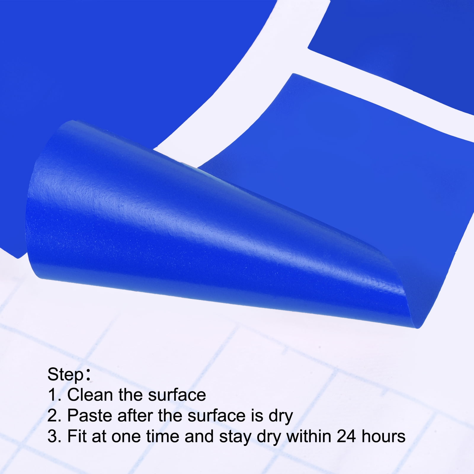 Unique Bargains Footprint Sticker Floor Decal Sign for Class Blue 10x3.7"