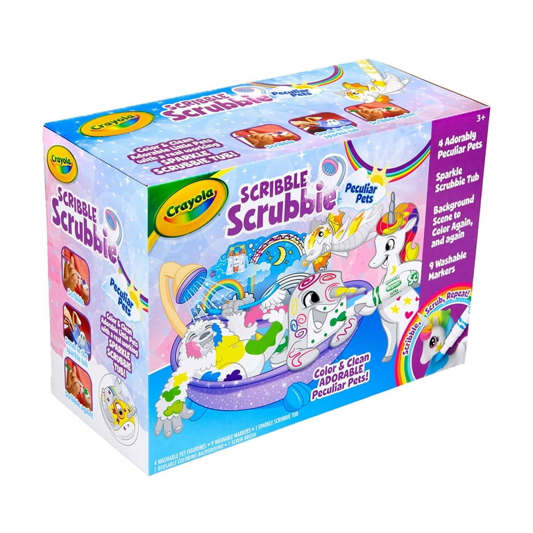 Crayola Scribble Scrubbie Pets, Unicorn Toys Cloud Clubhouse, Color And  Wash Toy