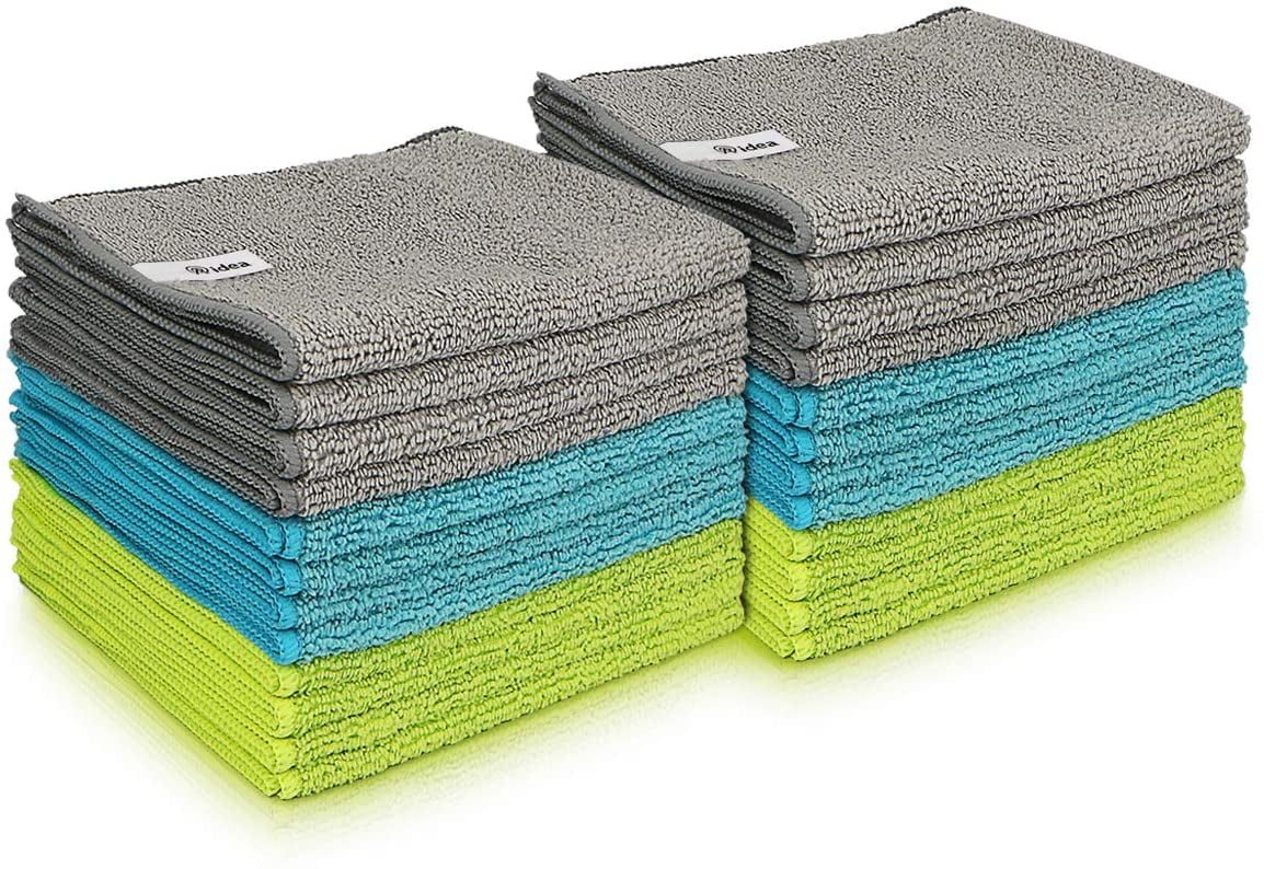 Microfiber Cleaning Cloths Softer Highly Absorbent, Lint Free Streak ...