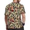 thumbnail image 2 of Wukai Skulls1 Print Men's Short-Sleeved Mesh T-Shirt,Quick-Dry Short Sleeve Workout T-Shirt-Medium, 2 of 8