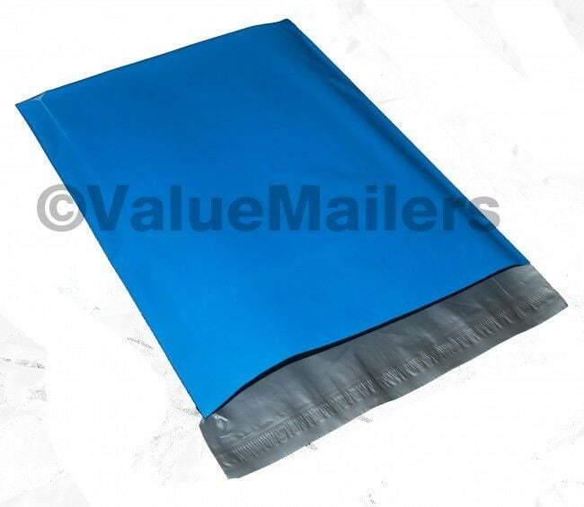 100 9x12 Blue Designer Poly Mailer Envelopes 200 Bags 100 10x13 Colorful Hearts 