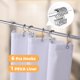 thumbnail image 2 of Juego de cortinas de ducha LaCyan 3 en 1, impermeables, 180 x 180 cm, con ganchos, 2 of 6