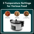 thumbnail image 6 of Elite Cuisine MST512 8.5Qt. Stainless Steel Programmable Slow Cooker with locking lid, 6 of 6