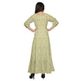 thumbnail image 3 of Moomaya Round Neck 3/4 Sleeve Long Dress For Women Plus Size Summer Clothing, 3 of 3