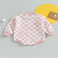 thumbnail image 4 of PENGXIANG Bébé Garçon Filles Manches Longues Damier Imprimé Sweat-Shirt Rompers Combinaison Vêtements, 4 of 7