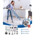 thumbnail image 4 of BIMZUC Electric Spin Scrubber, Cordless Cleaning Brush,8 Replaceable Heads, 4 Adjustable Angles, Remote Switch, White, 4 of 7