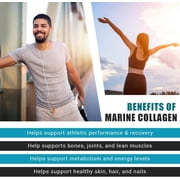 Ancient Bliss Wild-Caught Marine Fish Collagen Peptides Powder, Flavorless, Gluten-Free, 15.87 oz