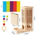 thumbnail image 3 of Wooden Stick Game - Math Educational Toy for Kids, Wooden Board Game Enhances Problem-Solving, Fine Motor Skills, and Family Fun, Ideal for Children Aged 3 and Over, 3 of 9