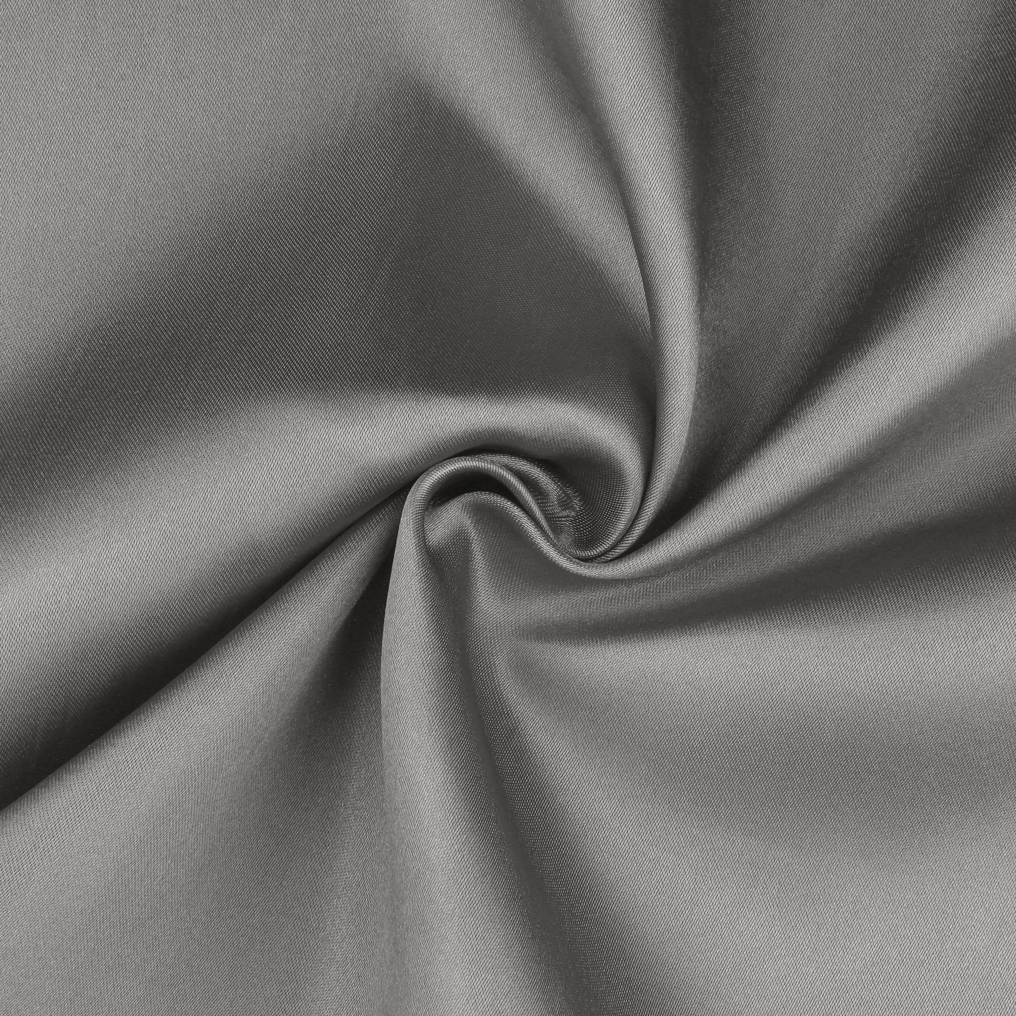 Unique Bargains Soft and Durable Envelope Closure Satin Pillowcase (2 Count) Dark Gray Standard