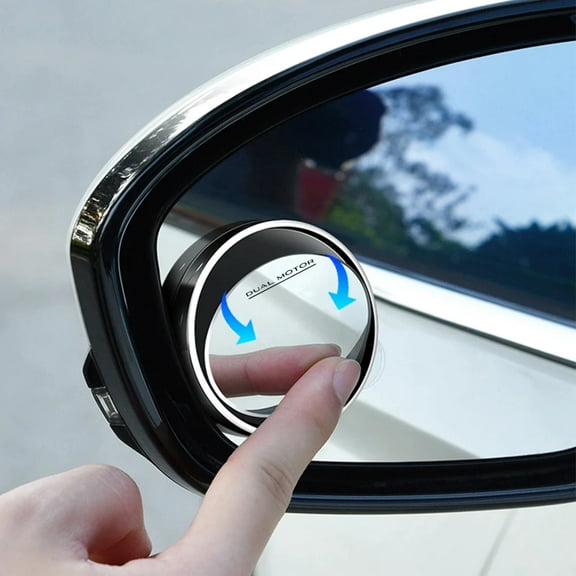 Tesla Model S, 3, X, Y, Cybertruck Blind Spot Convex Mirrors, Dual Motor Logo