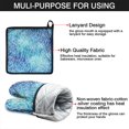 thumbnail image 7 of Blue White Tie Dye Cracked Pattern Kitchen Oven Mitt and Pot Holder Sets 2 Pcs for Baking, Cooking and Grilling, Heat Resistant Up To 392 °F, 7 of 7