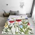 thumbnail image 6 of Throw Blanket for Couch Sofa and Bed, Wild Herbs Super Soft Plush Throw Blanket, Fuzzy Cuteness Comfy Warm Washable Flannel Blanket & Throws for All Season 80"x60", 6 of 7