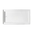 thumbnail image 5 of Kingston Brass VTSB60324L Aruba 60" x 32" Acrylic Double Threshold Shower Base with Left Drain, Glossy White, 5 of 6