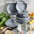 thumbnail image 5 of GreenPan Lima Hard Anodized Healthy Ceramic Nonstick 12 Piece Cookware Pots and Pans Set, PFAS-Free, Oven Safe, Gray Cookware Pots and Pans Set, 12 Piece, 5 of 7